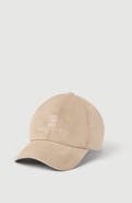 Brunello Cucinelli Suede baseball cap with embroidered logo