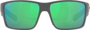 Costa Del Mar 63mm Mirrored Polarized Oversize Square Sunglasses