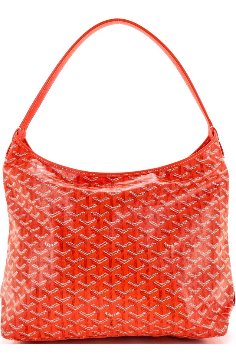 Pre-Owned Goyard Boheme Hobo Coated Canvas, Alternate, color, Orange