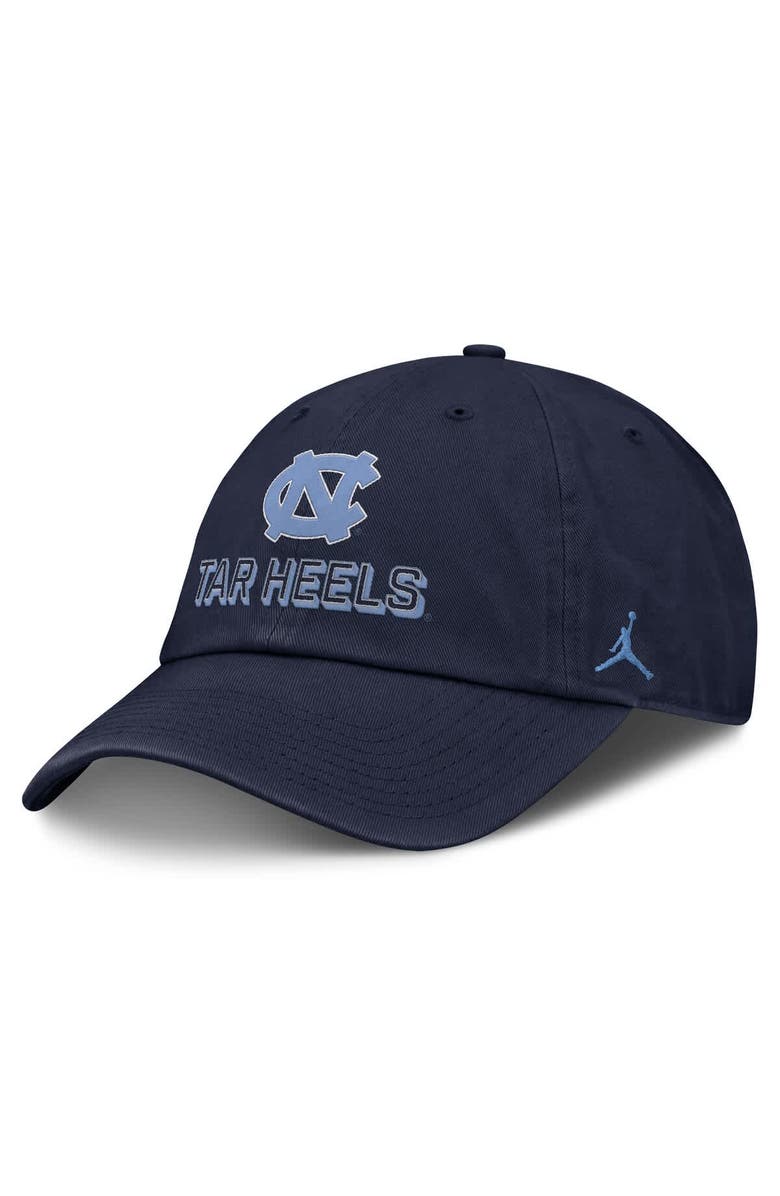Jordan Brand Men's Jordan Brand Navy North Carolina Tar Heels 2025 On-Field Club Adjustable Hat, Main, color, Navy