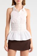 Princess Polly As You Are Shirred Halter Shirt