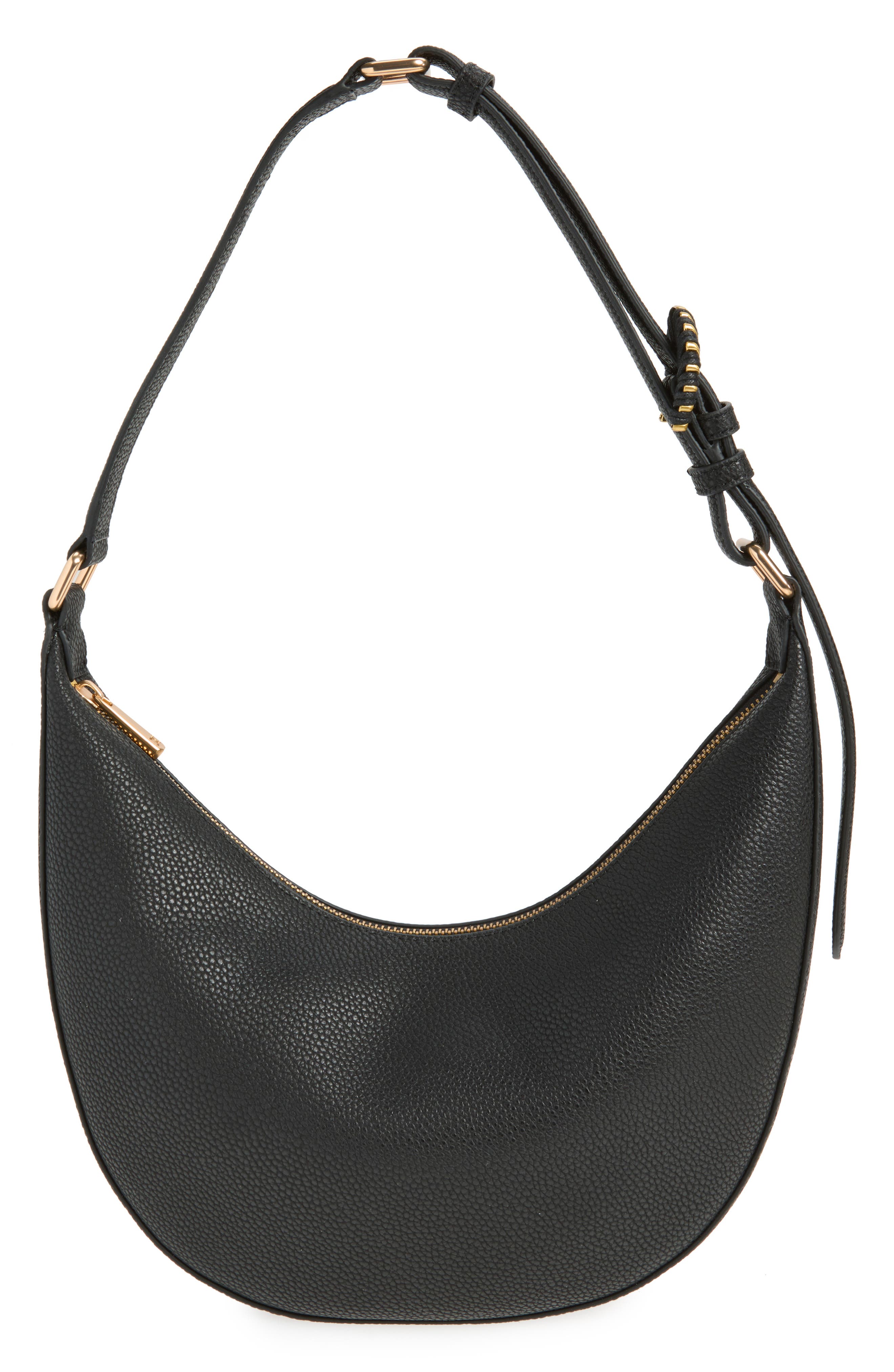 Sam Edelman Lucy Genuine Calf Hair Convertible Buckle Shoulder Bag, Main, color, Black
