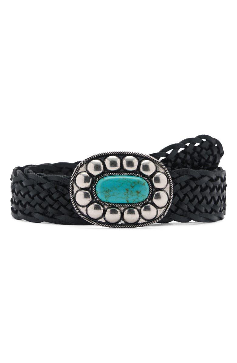 MANGO Basketweave Belt, Main, color, 