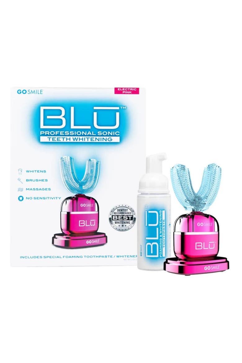 BLU Professional Sonic Teeth Whitening Toothbrush, Main, color, ELECTRIC PINK