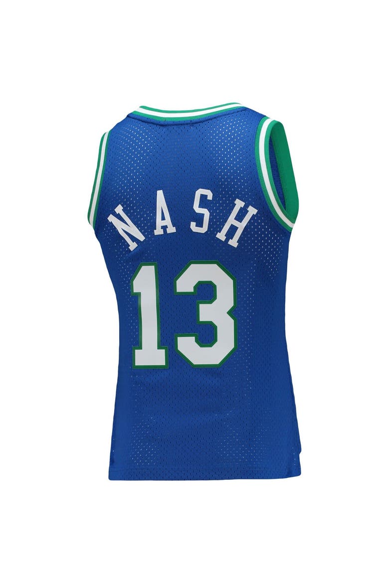 Women's Mitchell & Ness Steve Nash Blue Dallas Mavericks 1998/99 Hardwood Classics Swingman Jersey, Alternate, color, Blue