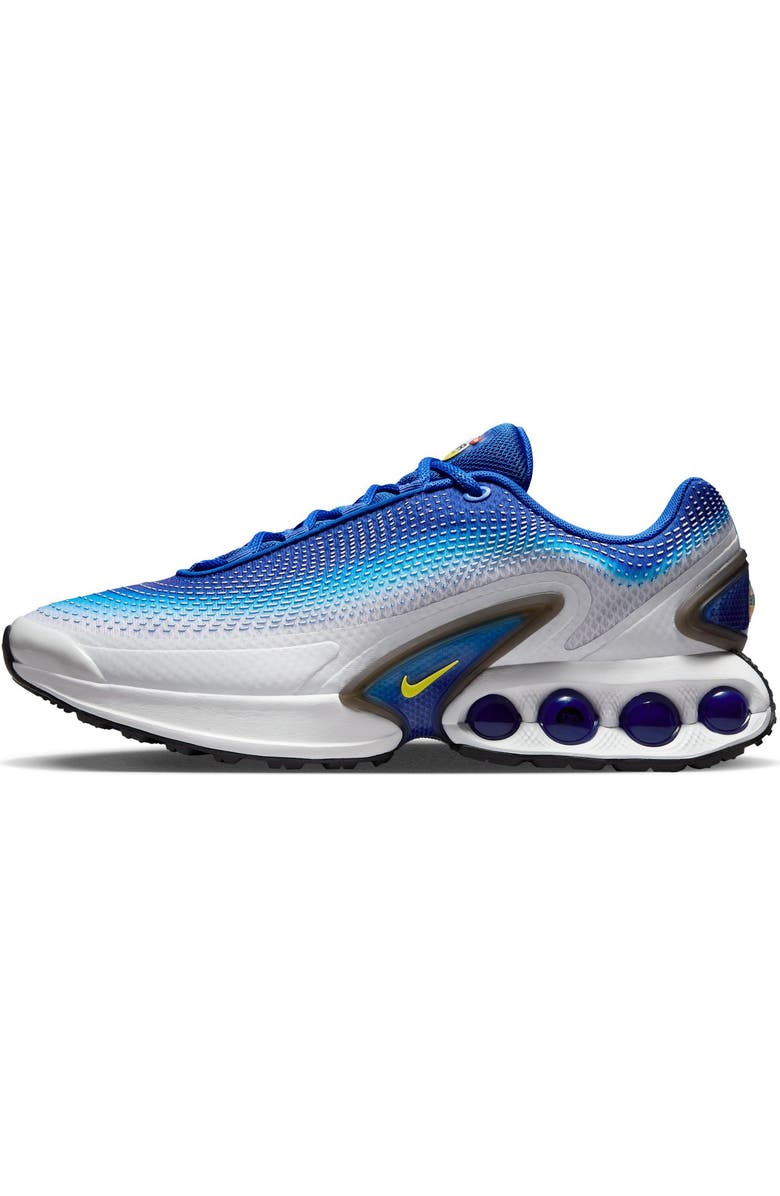 Jordan Air Max Dn SE Sneaker, Alternate, color, Racer Blue/ Yellow/ Blue Fury