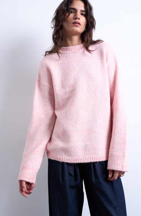 Topshop Fluffy Boxy Crewneck Sweater