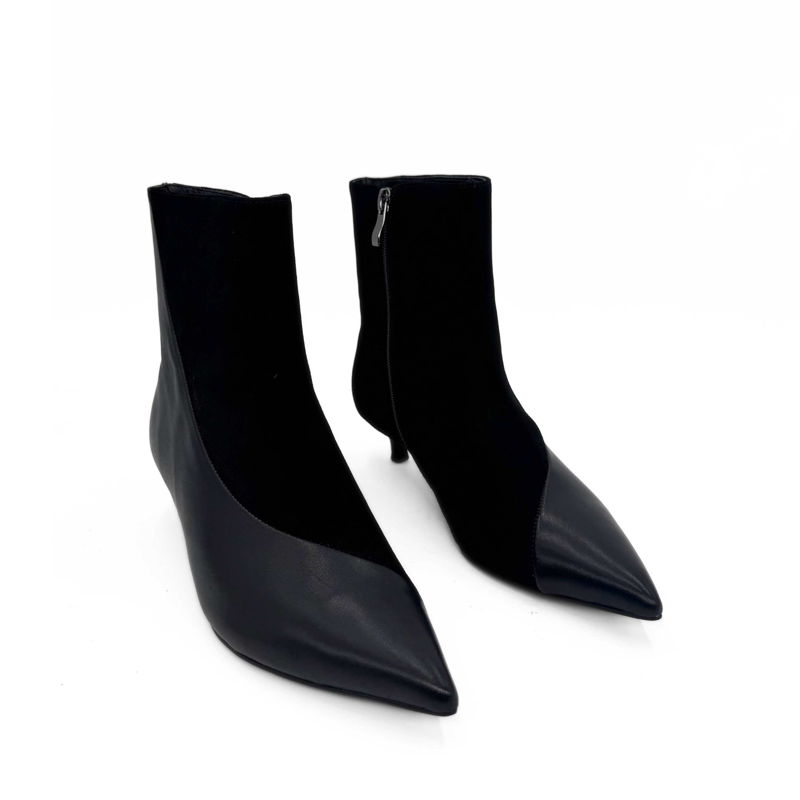 Helena Two-Tone Booties, Alternate, color, Black