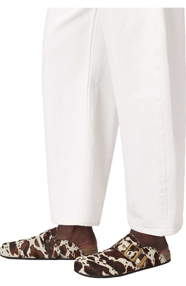 AllSaints Staffa Genuine Calf Hair Mule, Alternate, color, Cow Print