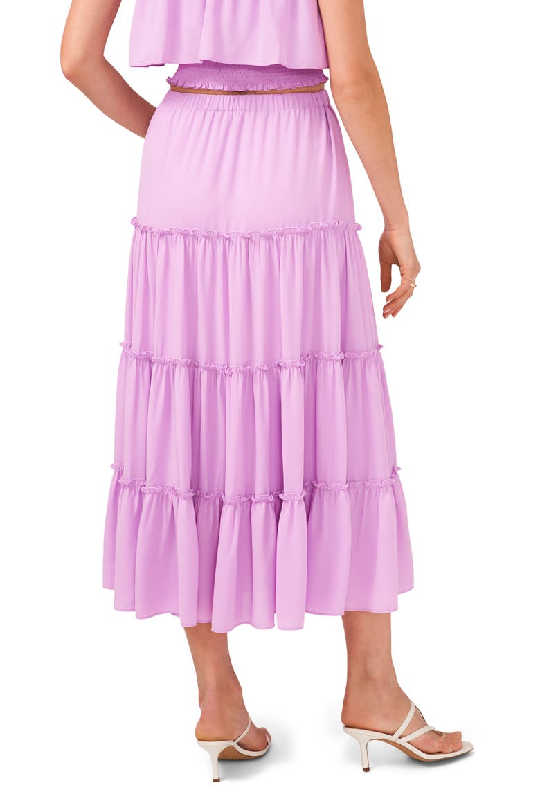 Tiered Maxi Skirt, Alternate, color, VIOLET PURPLE
