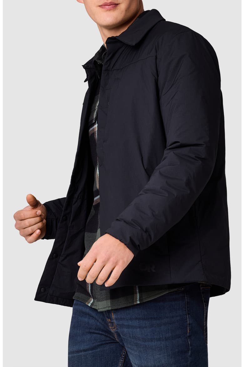 Vesper Insulated Shirt Jacket, Alternate, color, BLACK