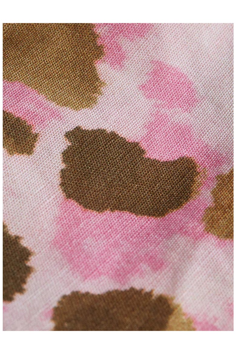 Kids' Print Cotton & Linen Shorts, Alternate, color, PAINTERLY ANIMAL LILAC SNOW