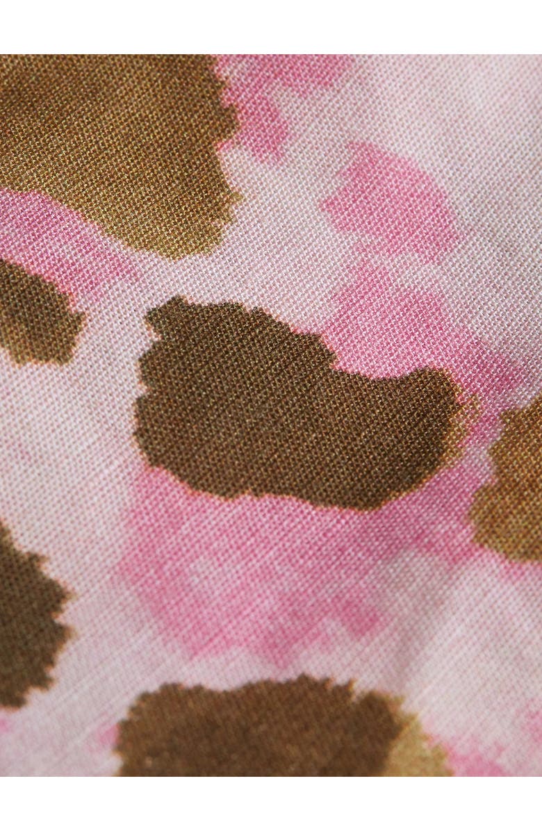 Scotch & Soda Kids' Print Cotton & Linen Shorts, Alternate, color, Painterly Animal Lilac Snow