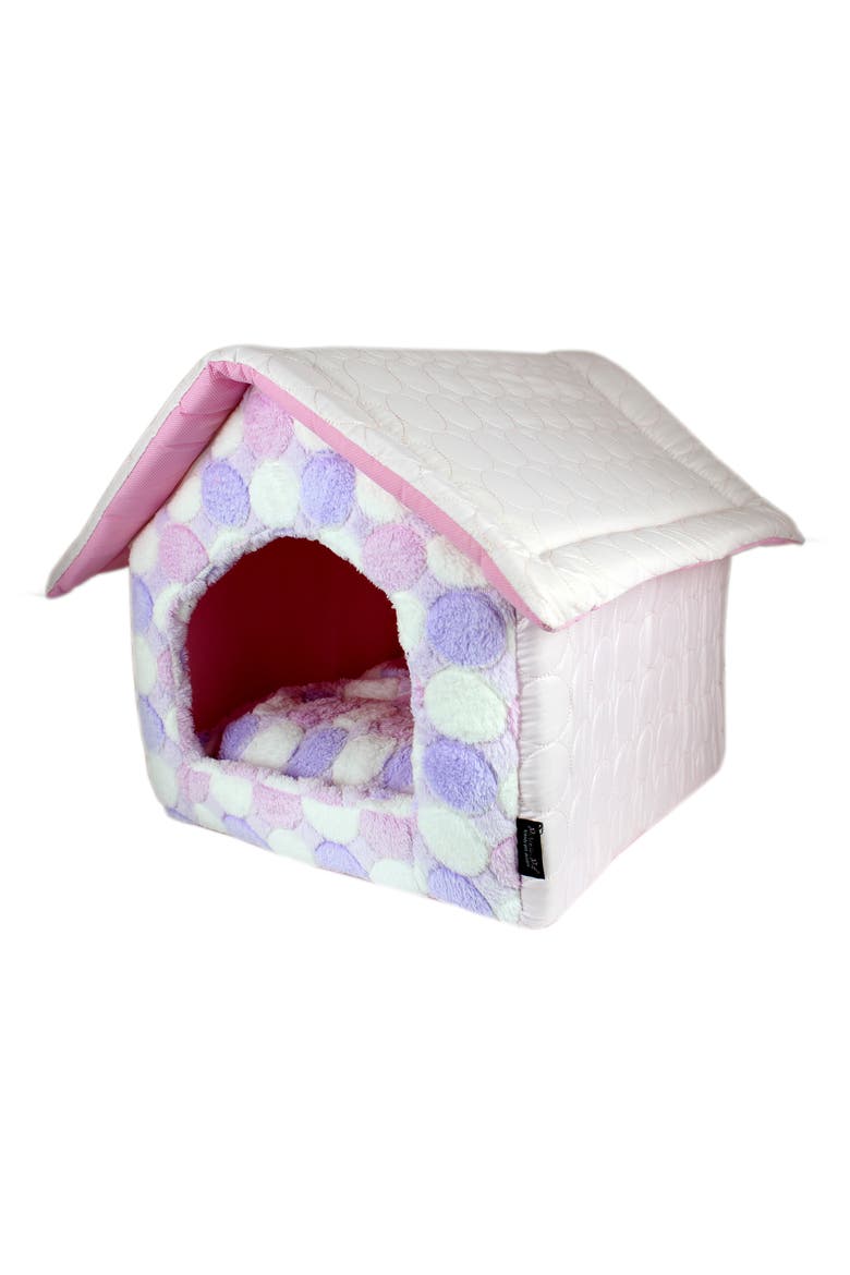 Cotton Candy House Medium Pet Bed, Main, color, PINK
