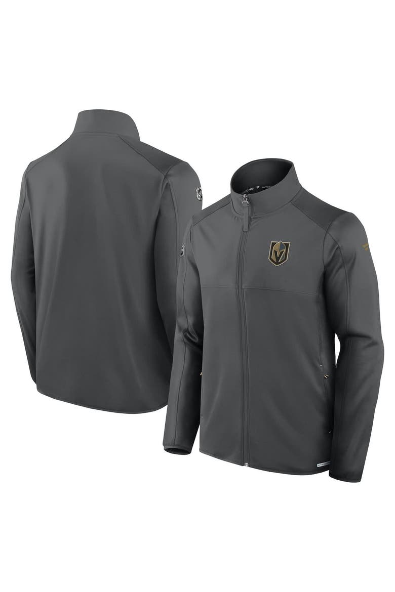 Men's Fanatics  Gray Vegas Golden Knights Authentic Pro Rink Fleece Full-Zip Jacket, Main, color, Gray