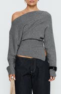 Princess Polly Kaelith One-Shoulder Sweater