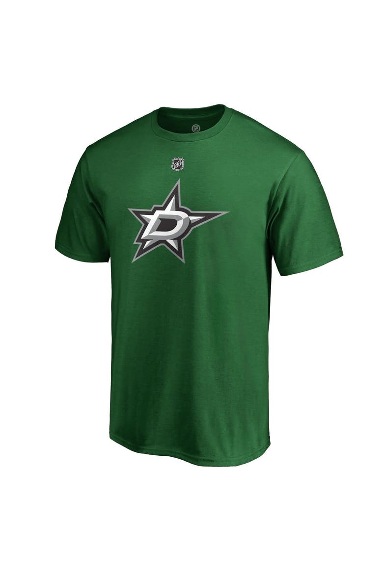 Men's Fanatics Branded Tyler Seguin Kelly Green Dallas Stars Team Authentic Stack Name & Number T-Shirt, Alternate, color, Kelly Green