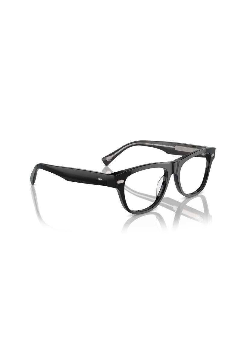 Brunello Cucinelli 54mm Rectangle optical glasses, Alternate, color, Black