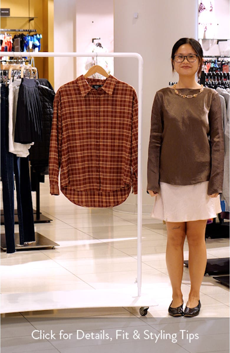 Poet Plaid Button-Up Shirt, sales video thumbnail