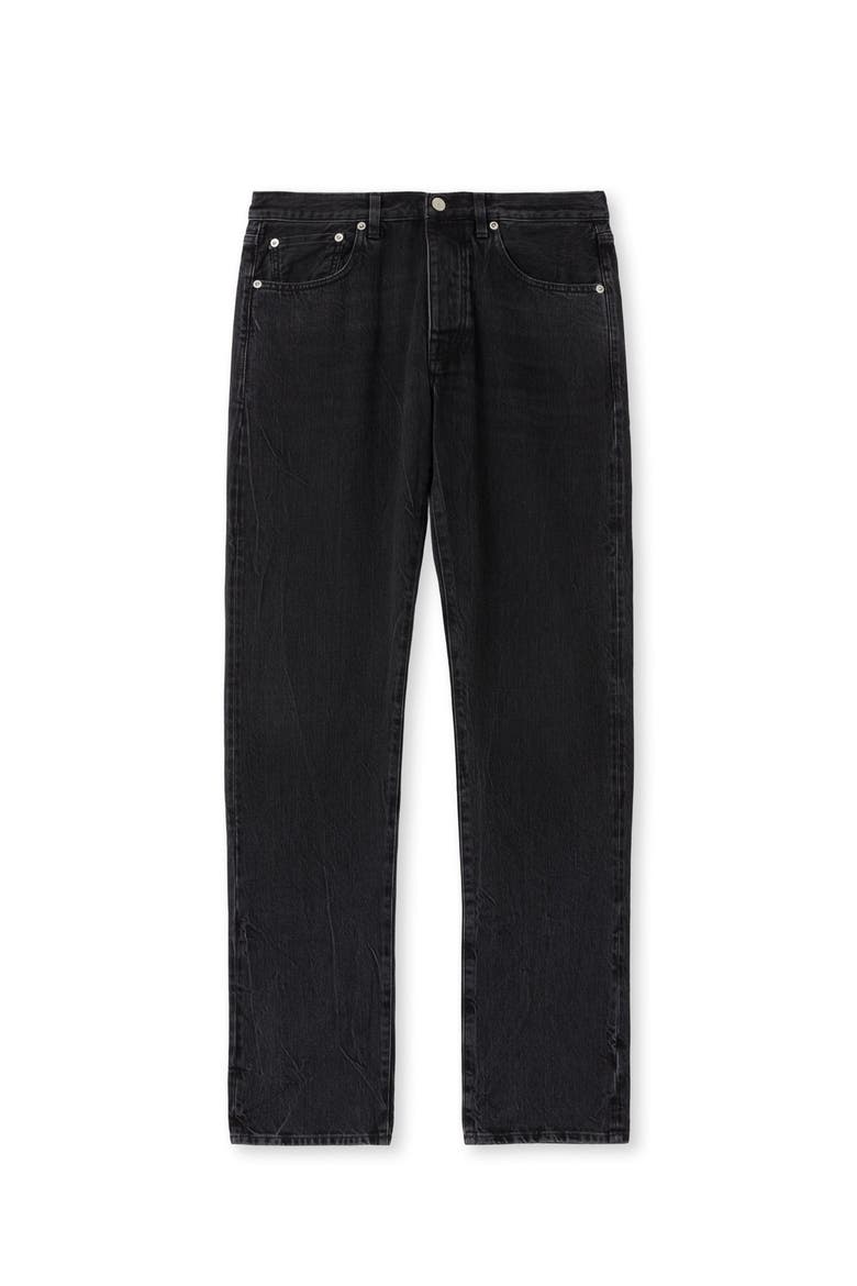 965 John Japan Contrast Selvedge 5-Pocket Regular-Fit Denim Pants, Main, color, Black