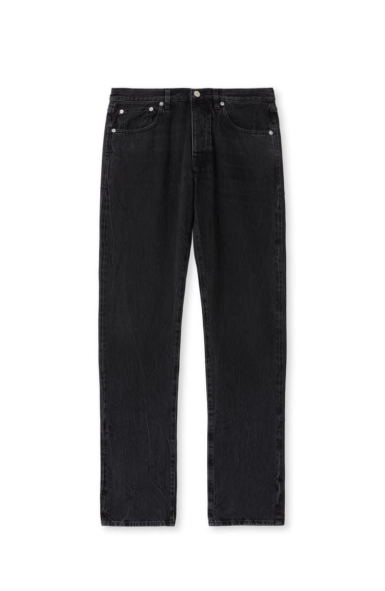 Fortela 965 John Japan Contrast Selvedge 5-Pocket Regular-Fit Denim Pants, Main, color, Black