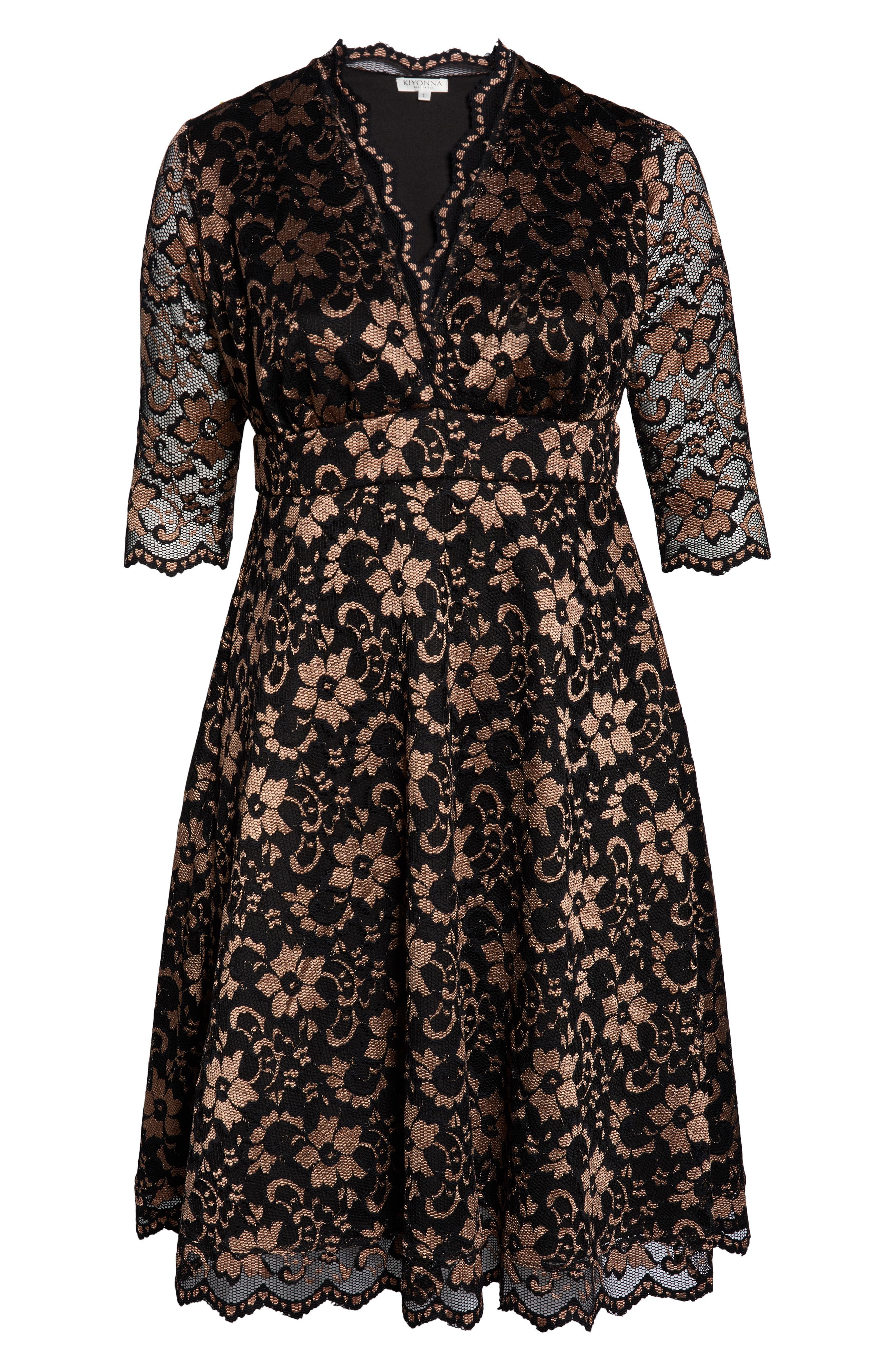 kiyonna black lace dress Mon Cherie Lace Dress