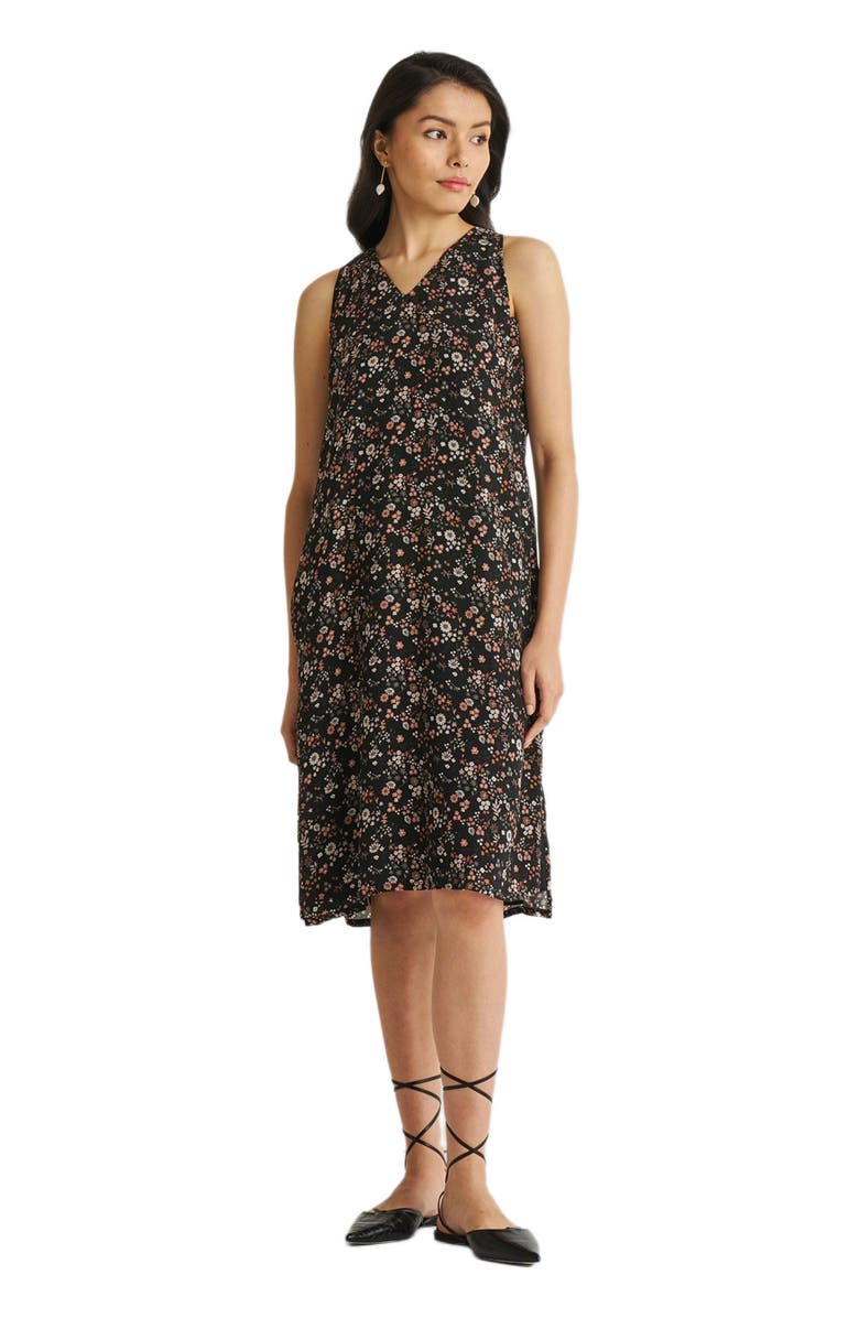 Reistor Printed Floral V-Neck Straight Dress, Main, color,