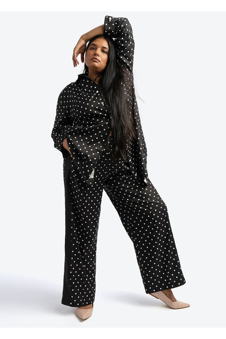 Wide Leg Timeless Dot Pant Plus Size, Alternate, color, Timeless Dot