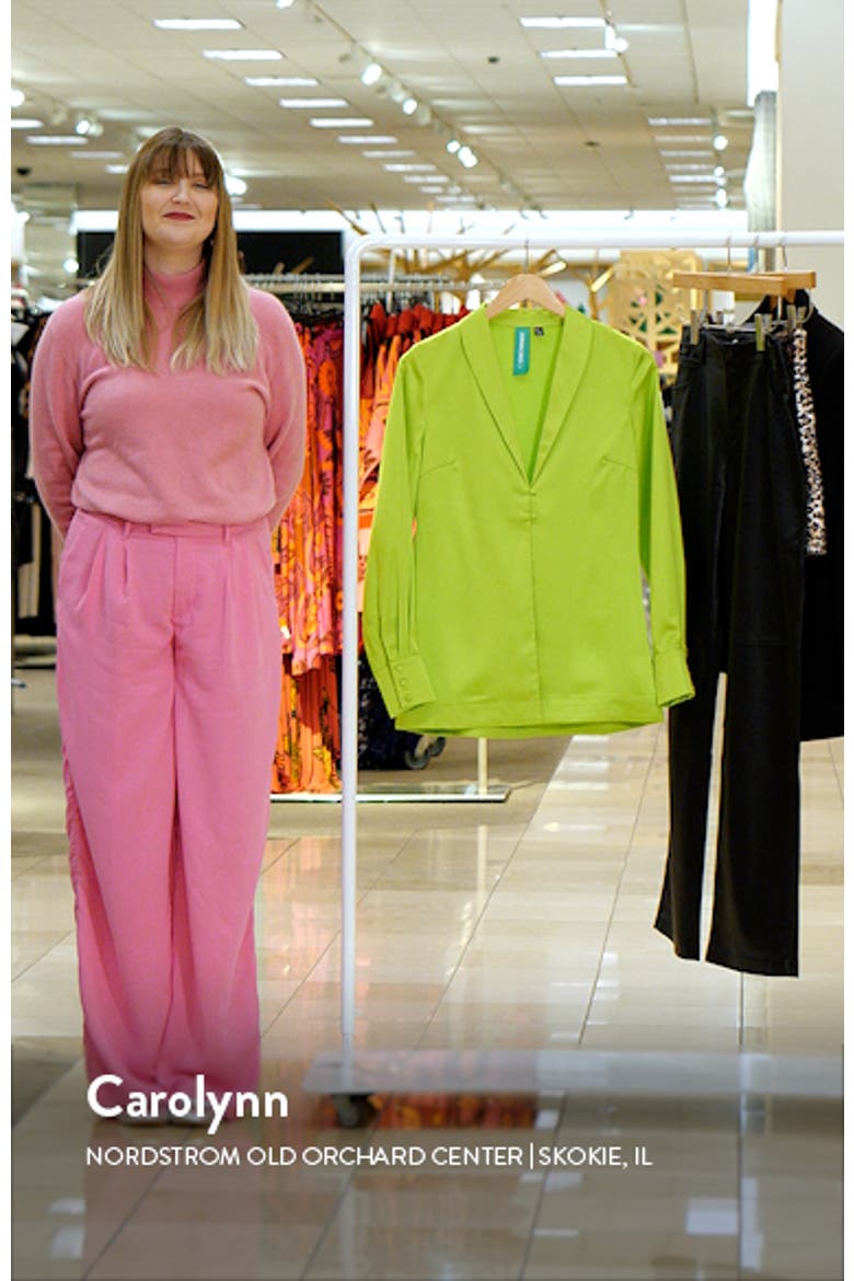 Naomi Satin Button-Up Shirt video