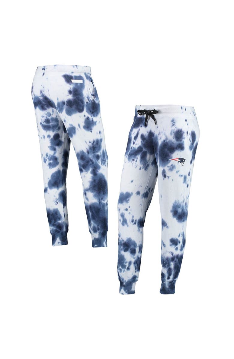 DKNY SPORT Women's DKNY Sport White/Navy New England Patriots Melody Tie-Dye Jogger Pants, Main, color, White
