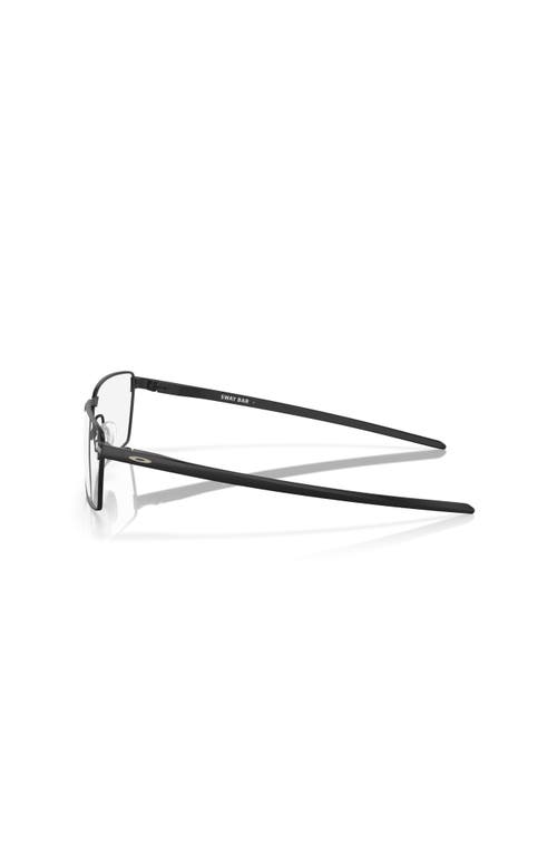 Oakley 55mm Rectangle Optical Glasses In Black