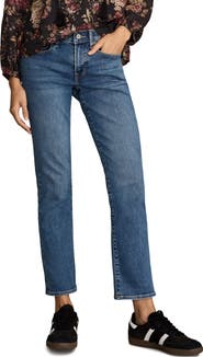 Lucky Brand Sweet Mid Rise Crop Straight Leg Jeans