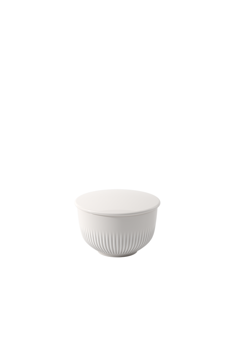 Villeroy & Boch Afina Covered Sugar Bowl, Main, color, White