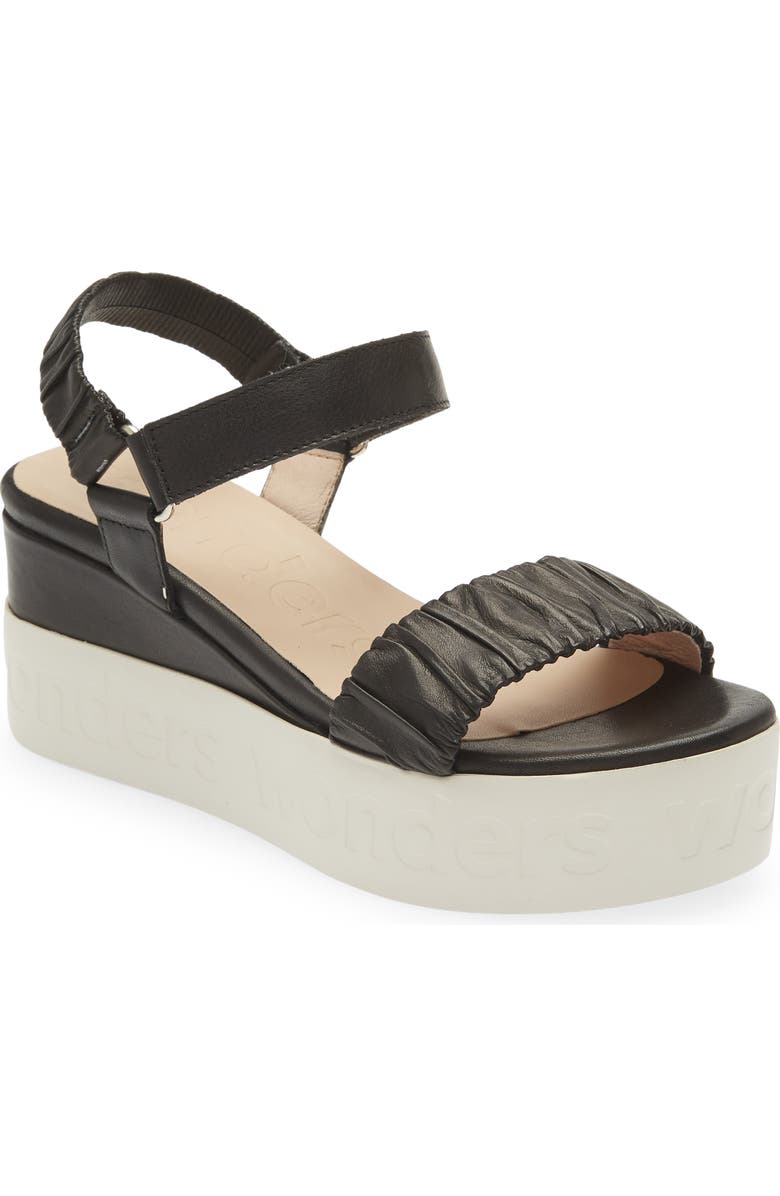 Wonders Platform Wedge Sandal, Main, color,