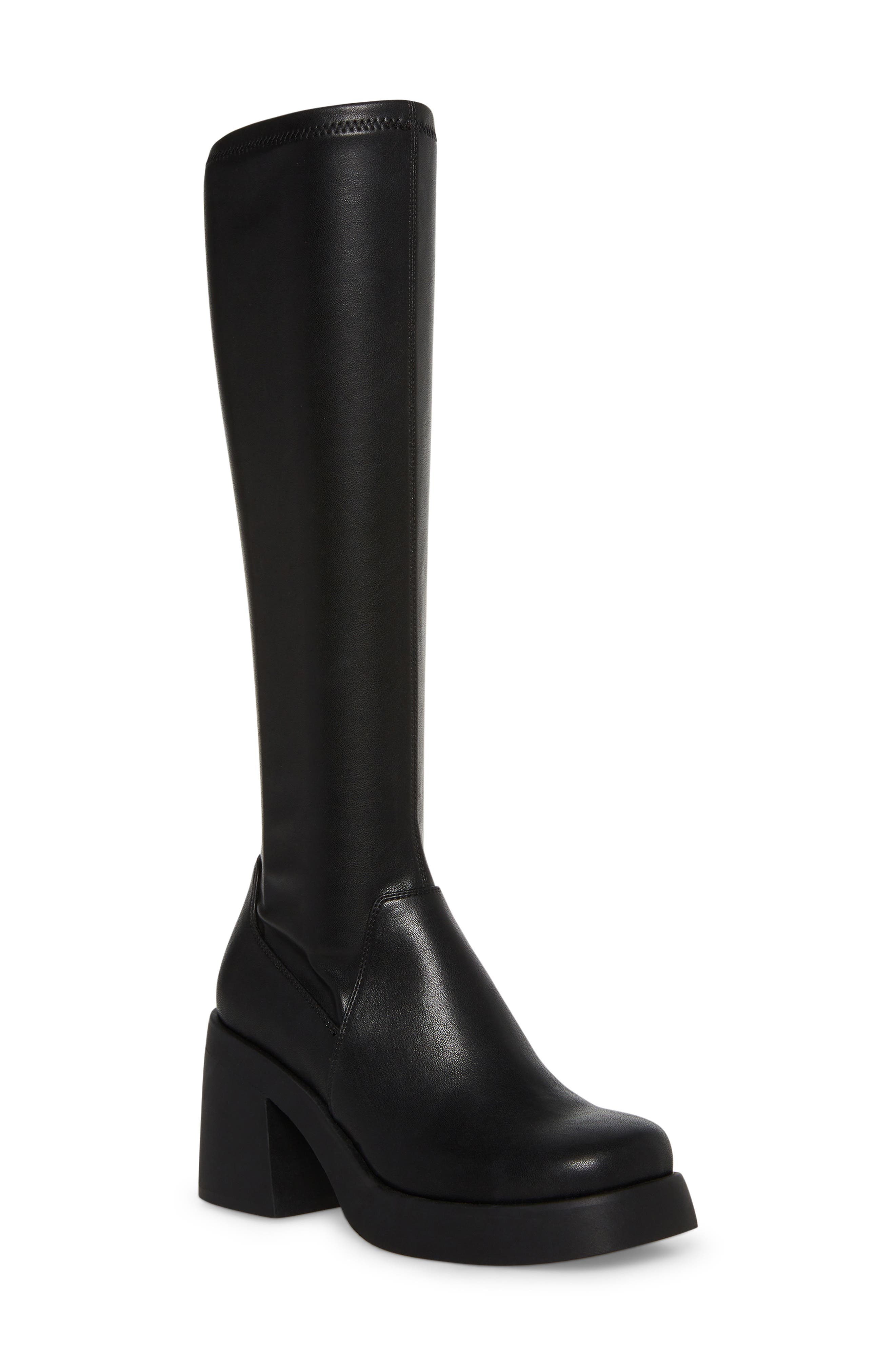 Baily Knee High Platform Boot, Main, color, BLACK