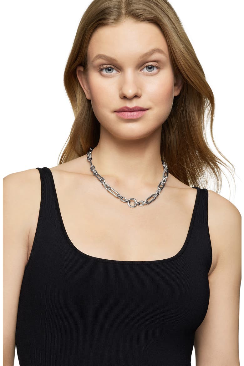 Lexington Chain Necklace, Alternate, color, SILVER