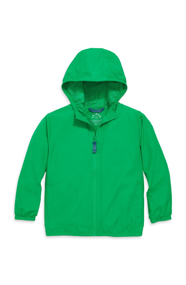 Primary Kids Packable Windbreaker, Alternate, color, Green Apple