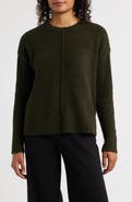 Eileen Fisher Crewneck Organic Cotton & Wool Blend Sweater