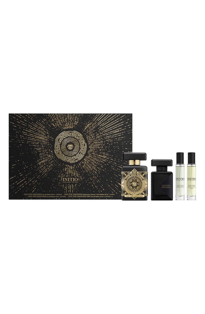 INITIO Parfums Privés Oud For Greatness Eau de Parfum & Hair Perfume Coffret Set $695 Value, Main, color, 
