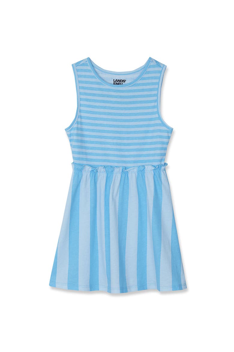 Girls Tunic Tank Top, Alternate, color, Light Blue Stripe