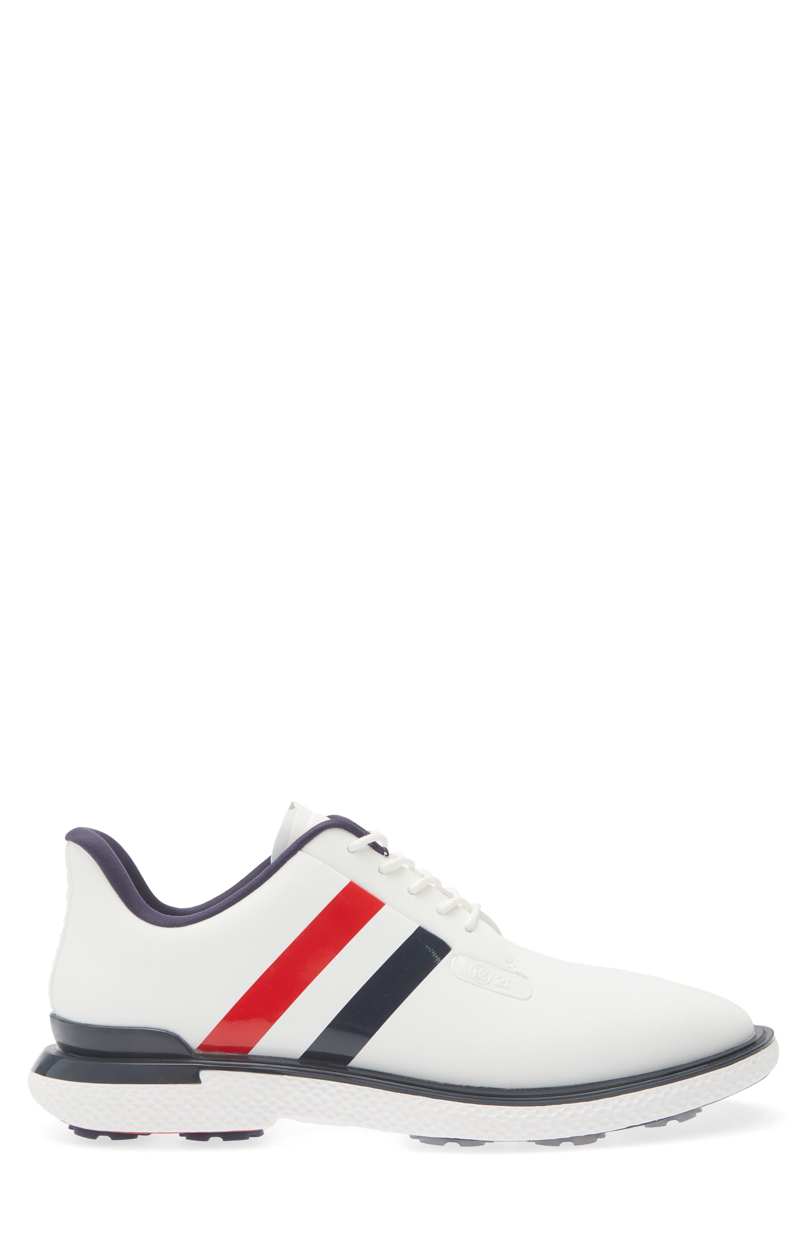 G/FORE Gallivanter Stripe Golf Shoe, Alternate, color, Snow/ Twilight