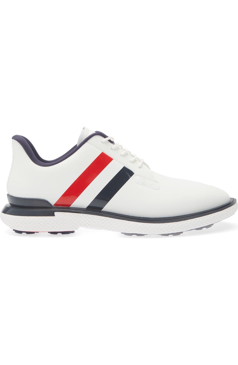 G/FORE Gallivanter Stripe Golf Shoe, Alternate, color, Snow/ Twilight