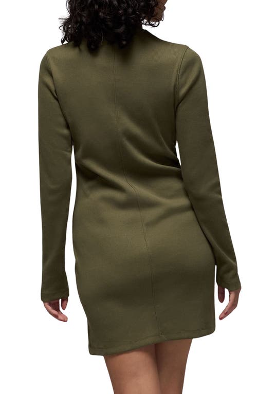JORDAN JORDAN LONG SLEEVE KNIT MINIDRESS