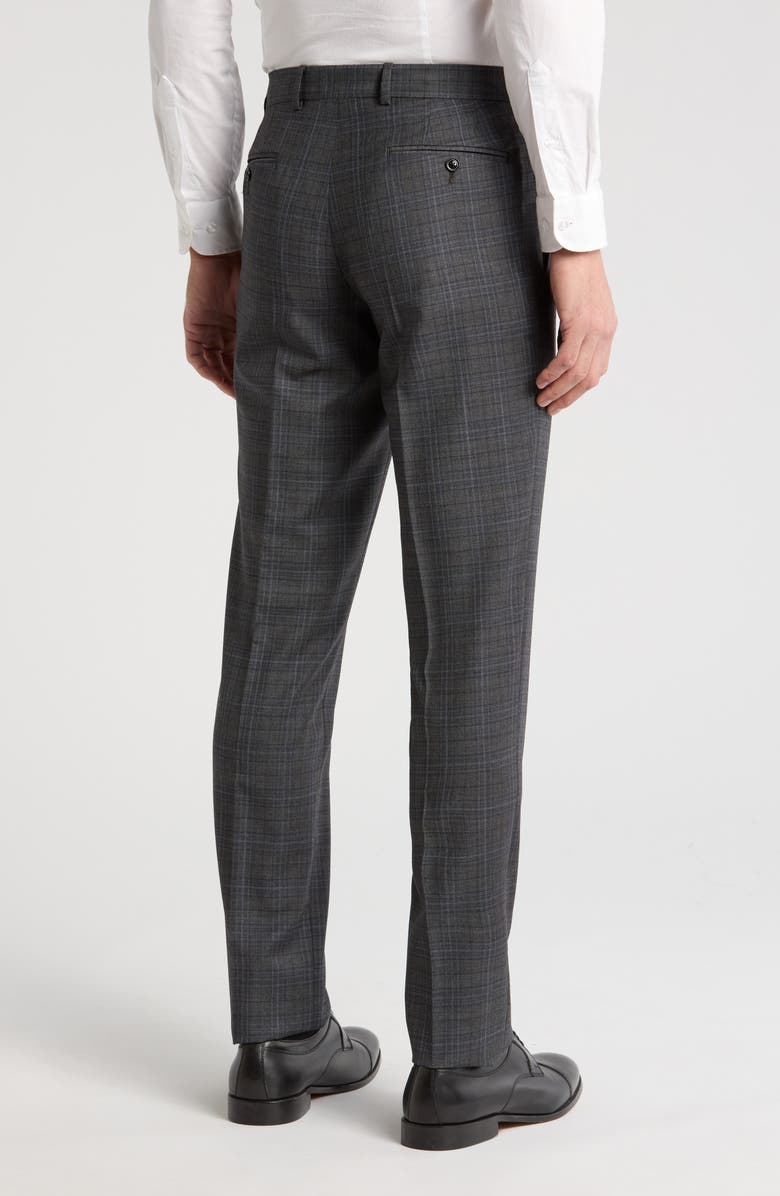 Ted Baker London Jefferson Slim Fit Flat Front Wool Dress Pants, Alternate, color, 