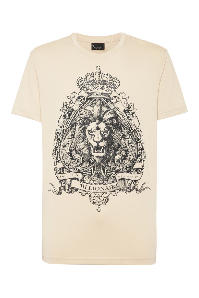 T-Shirt Round Neck Men, Main, color, beige