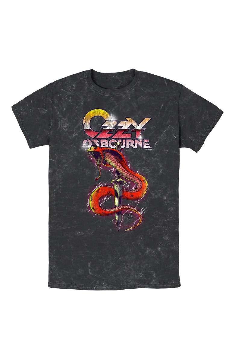 Ozzy Osbourne Men's Ozzy Osbourne Cobra Logo  Graphic T-Shirt, Main, color, Black