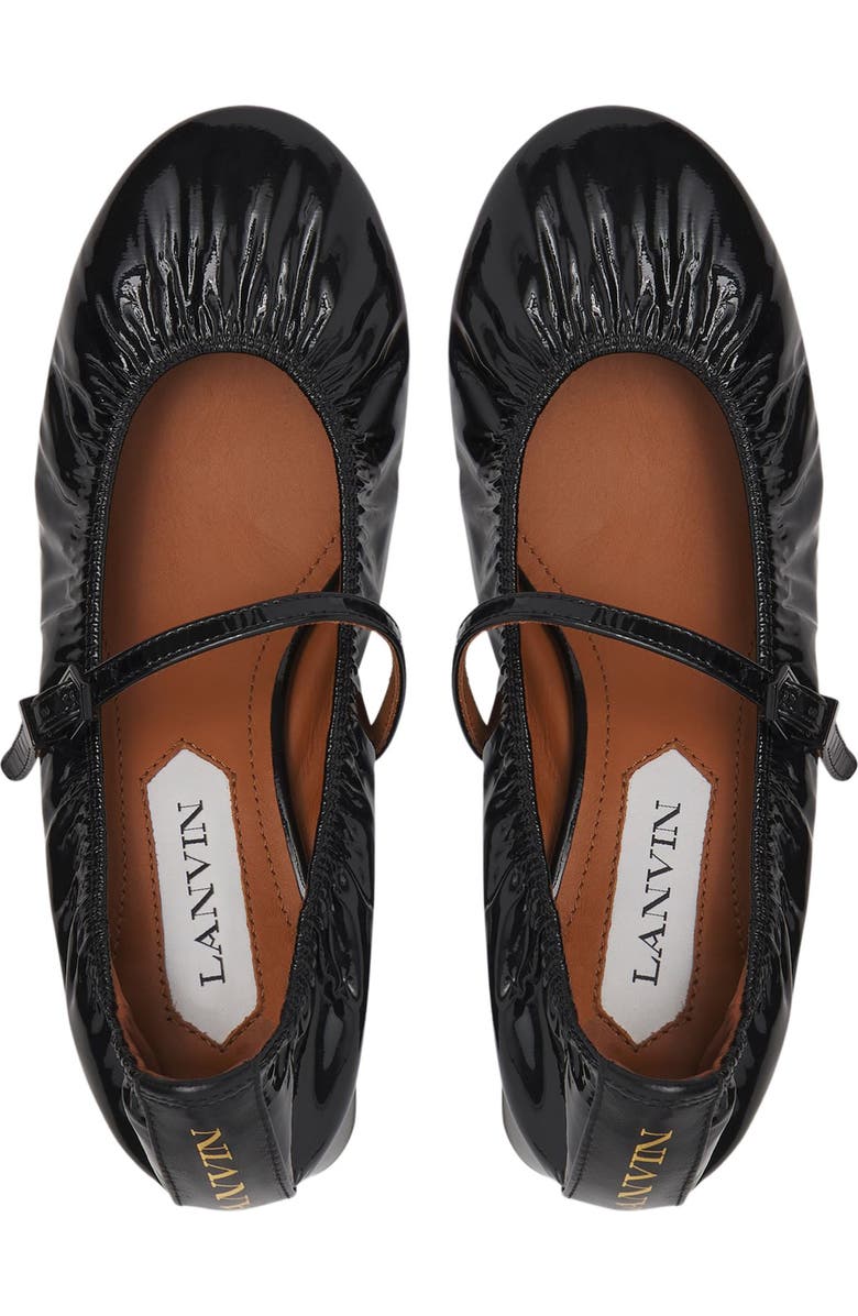 Lanvin Heeled Mary Jane in Glossy Leather, Alternate, color,