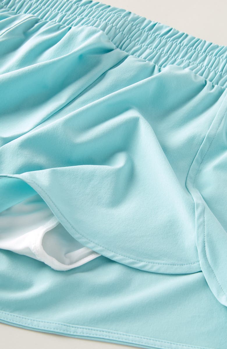 Zella Girl Kids' On Your Mark Shorts, Alternate, color, Teal Haze