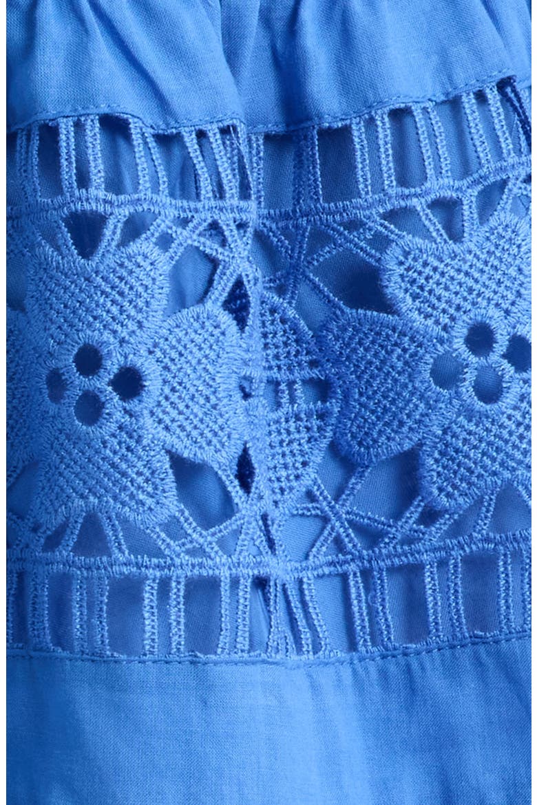 Ava Eyelet Top, Alternate, color, SEAPORT BLUE