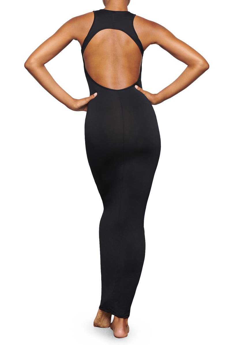 SKIMS Smooth Lounge Open Back Maxi Dress, Alternate, color,